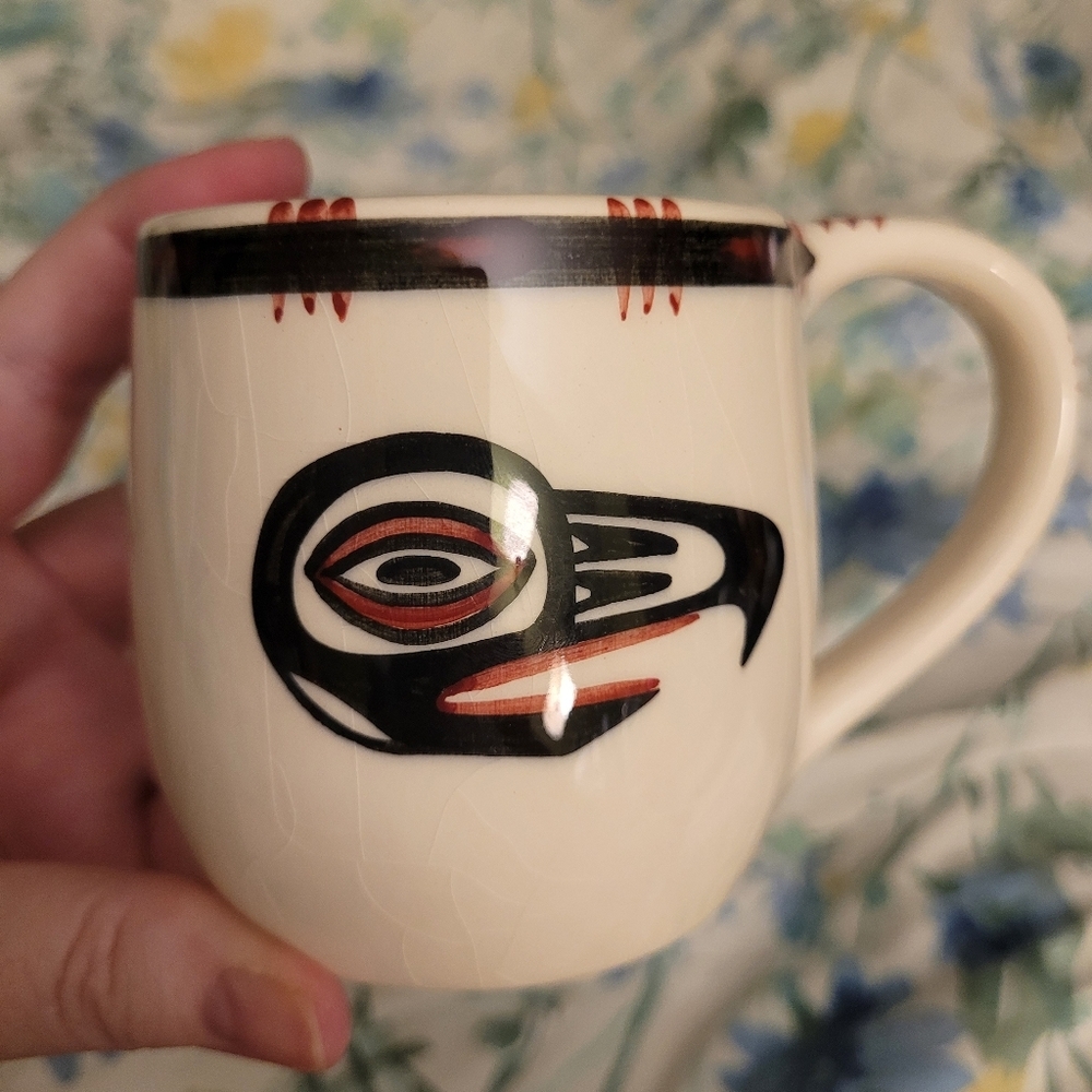 Vtg David Lambert Potteries Ltd Vancouver BC #44 Man In The Moon Crazing 3x2.5